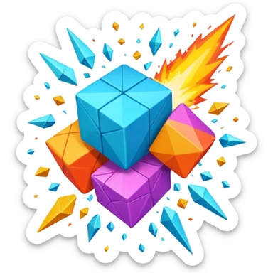 Block blast sticker