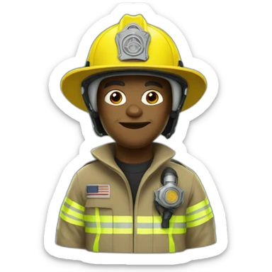 firefighter, yoda sticker