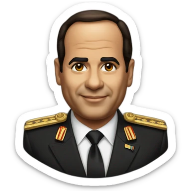 Egyptian President Al Sisi sticker