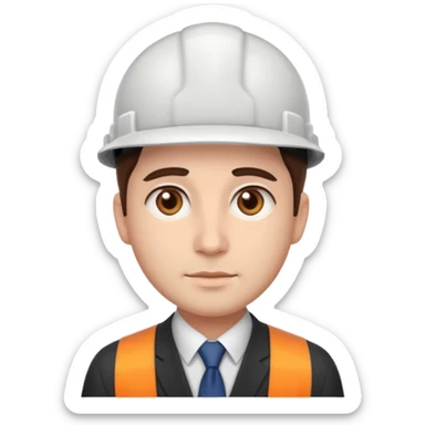 Arquitecta ojos marrones sticker