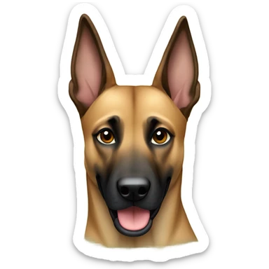 Malinois dog 3. Birthday  sticker