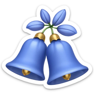 light blue bluebells  sticker