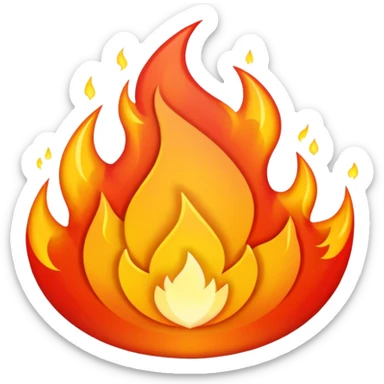 mirco steps of fire sticker