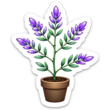 create a holographic lavender plant sticker