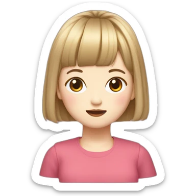 Yoo Jeongyeon Bob Hair sticker