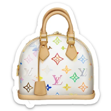 White Louis Vuitton sticker