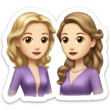 Serena Van der Woodsen and Blair Waldorf sticker