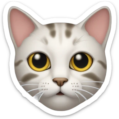 cat that vomits but is pro at it sticker