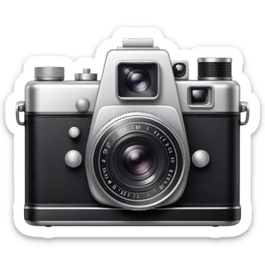 vintage camera sticker