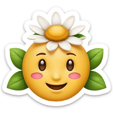 create a fragrance smelling emoji in the style of iphone sticker