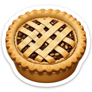 create a pie emoji, similar to a mince pie sticker