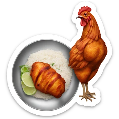 Tandoori chicken  sticker