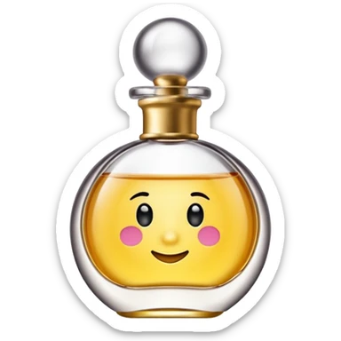 can you create an emoji of a perfume bottle "L'eau de L'Excuse" sticker