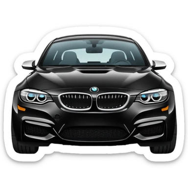 Black BMW sticker