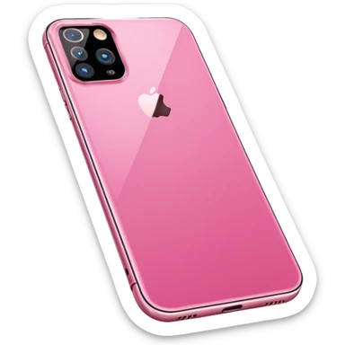 Create me a pink iPhone 17 pro image with the screen in a straight position. png sticker