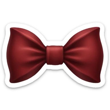 dark red bow sticker