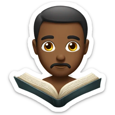 intently lookin at bible sticker