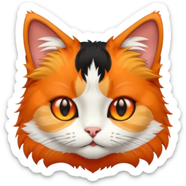 calico cat sticker