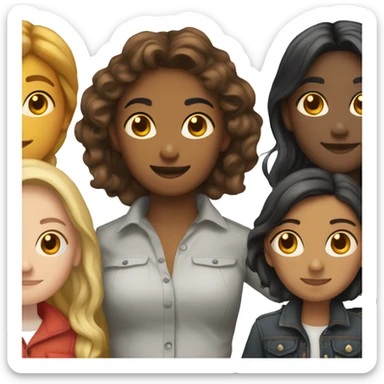 Draw two lesbians one Bengali and one lesbian  sticker