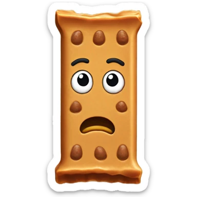 sad protein bar  sticker