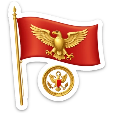 roman empire flag sticker