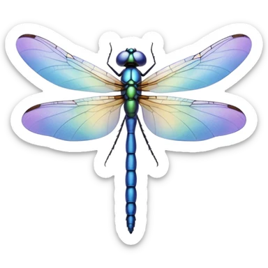 Periwinkle Dragonglfly sticker