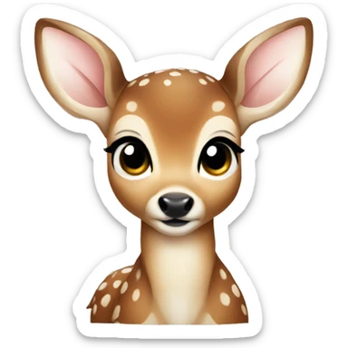 Baby deer sticker