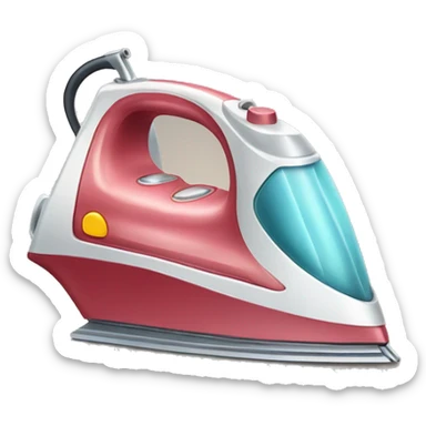 Clothes iron and an iPhone combined into one  sticker