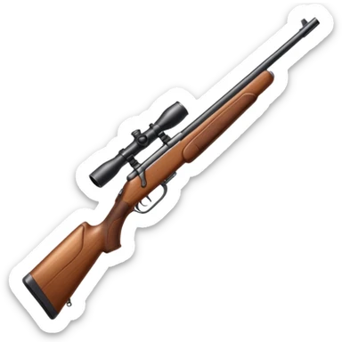 hunting rifle sticker