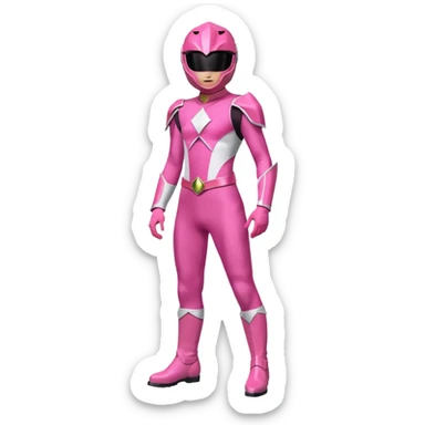 Pink power ranger sticker