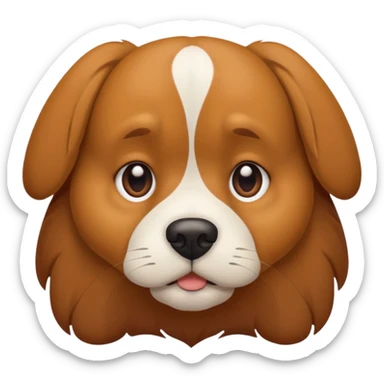 A dog that’s tired of people  sticker