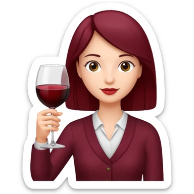 weinglas in der hand also armmit hand welche weinglas hält ohne gesicht sticker