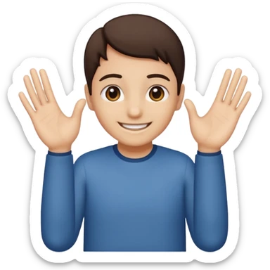 Mixe des emojis 🫴🏽🫳🏽😊6️⃣7️⃣77 sticker