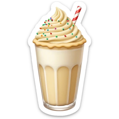 sugar Cookie Dough shake with sprinkles sticker