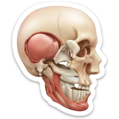 anatomia de una celula ilustración realista  sticker