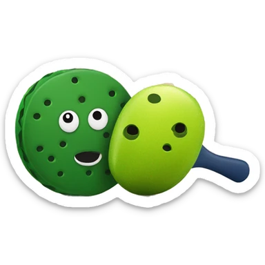 Pickle ball and paddle  sticker
