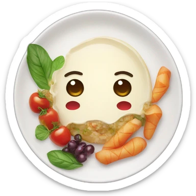 Gourmet plate sticker