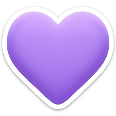 Heart moon purple sticker