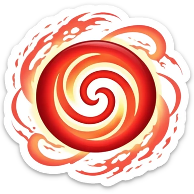 red oval portal sticker