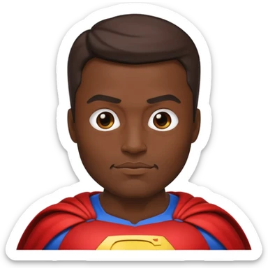 Generate super hero abstract emoji, father in superhero family sticker