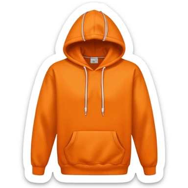 orange hoodie sticker