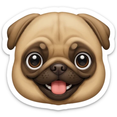 puggy feliz sticker