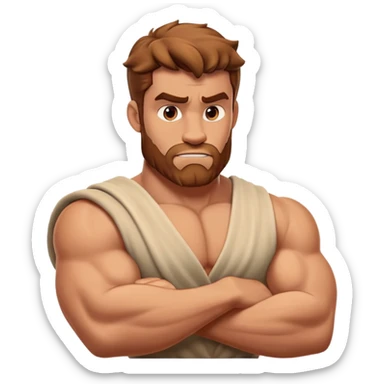 Hercules from the Disney movie, heroic pose sticker