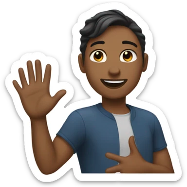 Let her wave sticker