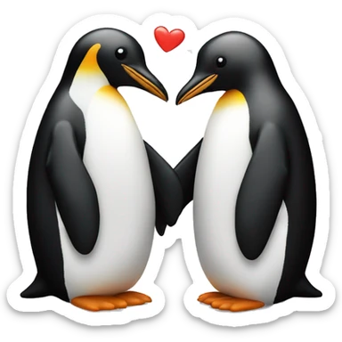 love,couple,pinguin sticker