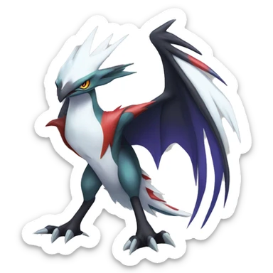 Edgy Cool Nargacuga-Noivern-Latias-Silvally-Pokémon Full Body sticker