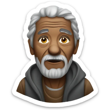 old homeless person sticker