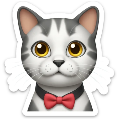 cat doing math sticker