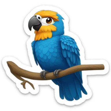 guacamayo azul sticker