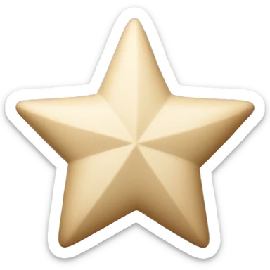 Beige star sticker